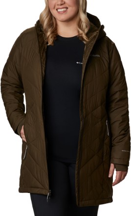 Columbia Women's Heavenly Long Hooded Jacket Plus Sizes