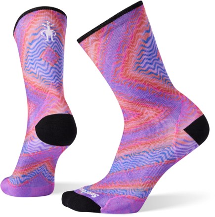 PhD Run Ultra Light Print Crew Socks - Women's