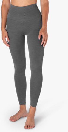 heather rib fitted midi jogger