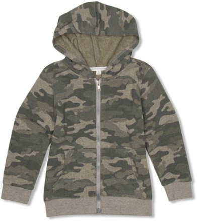 Fleece Camo Print Zip Hoodie - Toddlers'/Kids'