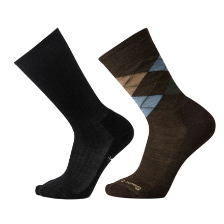 Diamond Jim and Classic Rib Crew Socks - Men's - 2 Pairs