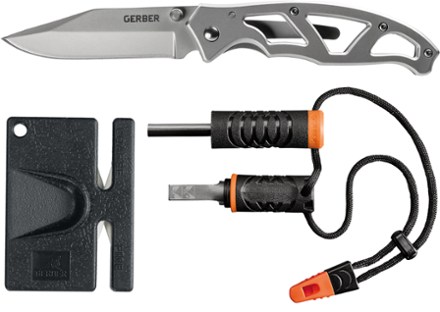 Paraframe Knife, Sharpener and Fire Starter Set