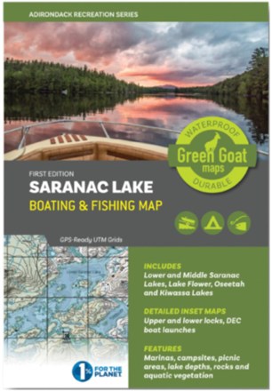 Saranac Lake Boating & Fishing Map