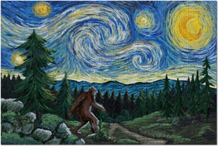 Bigfoot Starry Night Puzzle - 1,000 Piece