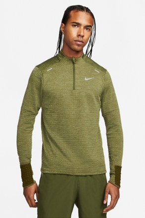 nike mens sphere winter element half zip top