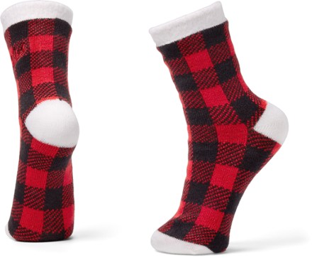 Aloe-Infused Double-Layer Socks - Buffalo Check