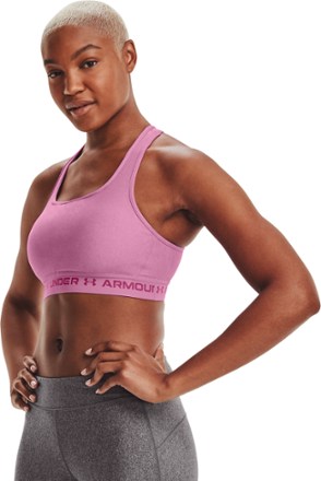 Armour Mid Crossback Heather Sports Bra