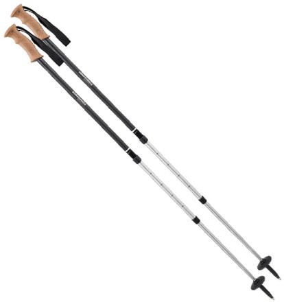 Mountaineer Antishock Cork Trekking Poles - Pair