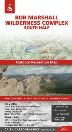 Bob Marshall Wilderness Complex South Half Outdoor Recreation Map - 5th Edition