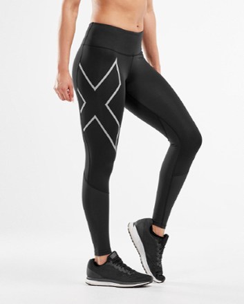 Run Mid-Rise Dash Compression Tights - Women's