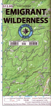 Emigrant Wilderness Map