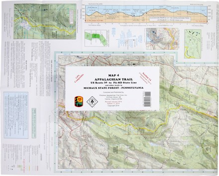 Appalachian Trail Map: US Route 30 to PA-MD State Line and Other Trails