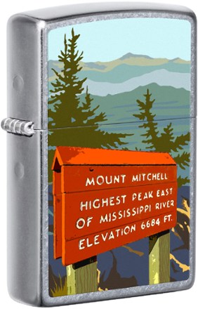 Mt. Mitchell Graphic Windproof Lighter