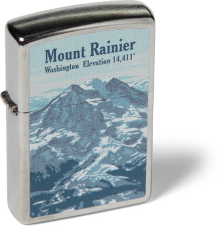 Mt. Rainier Graphic Windproof Lighter