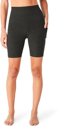 Spacedye Team Pockets High-Waist Biker Shorts - Women's