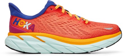 Clifton 8 Road-Running Shoes - Women's - Fiesta/Bluing