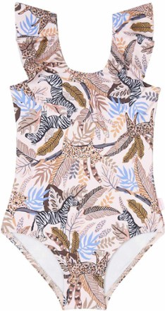 Seafolly George of the Jungle Ruffle Tank One-Piece Swimsuit - Girls' 0