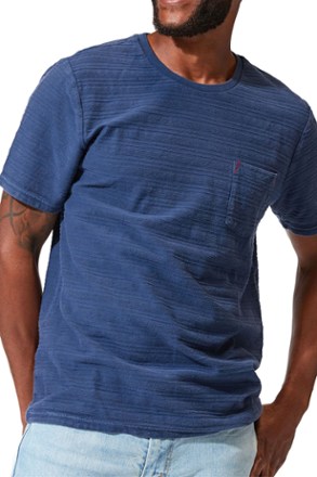 Colby Jacquard Pocket Crew T-Shirt - Men's