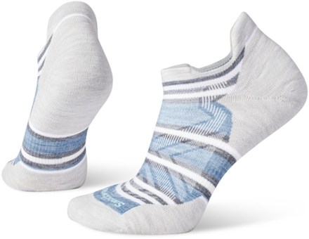 Performance Run Targeted Cushion Stripe Low Ankle Socks - Women's