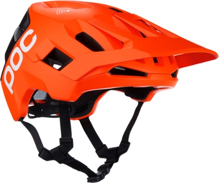 black and orange road bike helmet