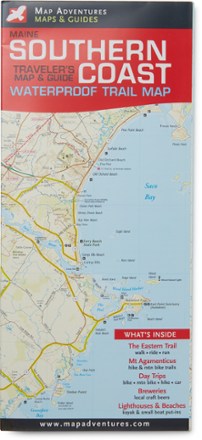 Maine Southern Coast Waterproof Trail Map & Guide