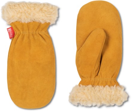 Lined Suede Deerskin Mittens - Kids'