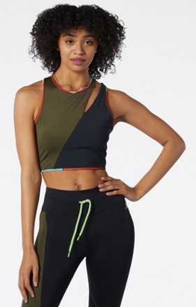 Achiever Printed Collide Crop Top - Women's