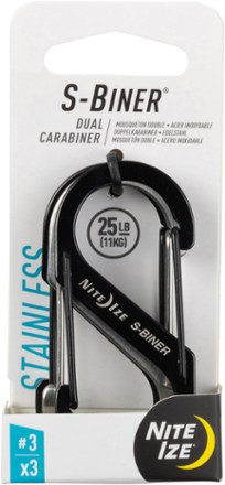 Nite Ize S-Biner #3 Stainless-Steel Dual Carabiners - Package of 3