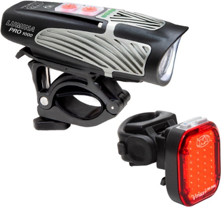 Lumina Pro 1000 Front / Vmax+ 150 Rear Bike Light Set