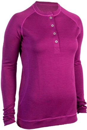 Bamboo-Merino Henley Long-Sleeve Cycling Jersey - Women's