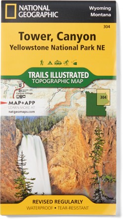 Yellowstone National Park NE: Tower, Canyon Topographic Map