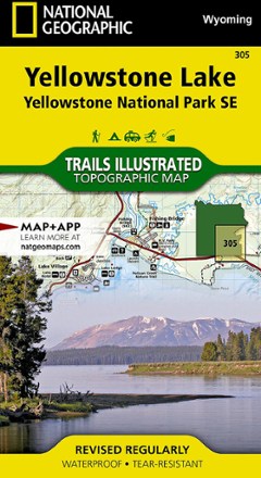 Yellowstone National Park SE: Yellowstone Lake Topographic Map