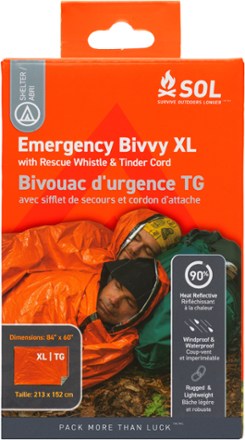 Emergency Bivy XL with Rescue Whistle and Tinder Cord