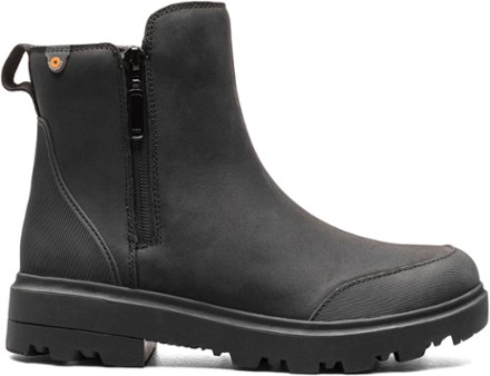 Holly Zip Leather Boots - Women's