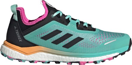 Terrex Agravic Flow Trail-Running Shoes - Acid Mint/Core Black/Pink - Women's