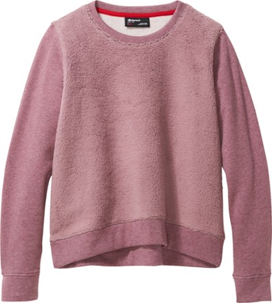 Crew Neck Sherpa Sweatshirt - Women's