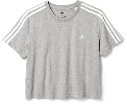 Essentials Loose 3-Stripes Crop T-Shirt - Women's