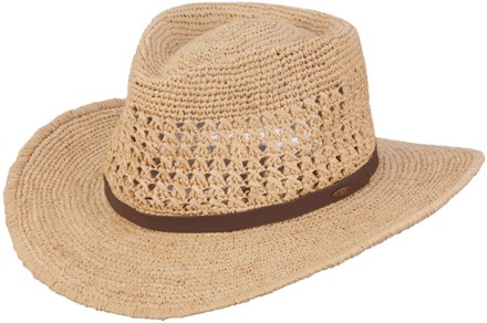 Puerto Fine Crochet Raffia Outback Hat - Men's