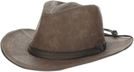 Rattler Faux Leather Outback Hat - Men's