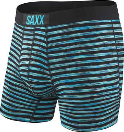 Saxx Men's Underwear - Vibe Boxer Briefs with Built-in Ballpark Pouch  Support, Pink Flame Job, Medium