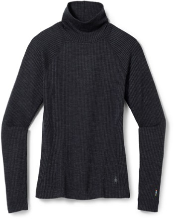 Thermal Merino Rib Turtleneck Base Layer Top - Women's