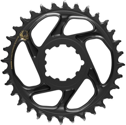 X-SYNC 2 Eagle Direct-Mount Chainring - Black with Gold Logo