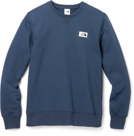 The North Face Heritage Patch Crew Summit Navy LG at Amazon