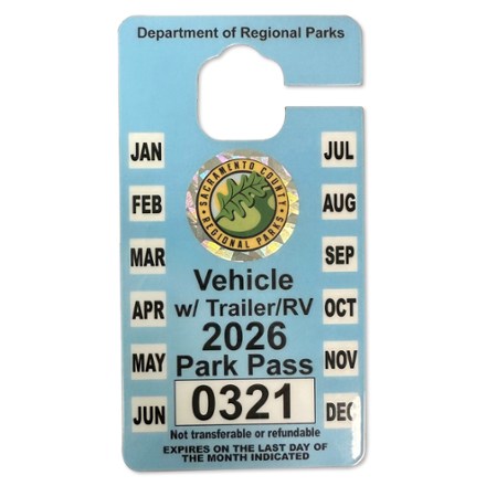 Sacramento County Annual Park Pass - Motorized Watercraft/Trailer/Oversize Vehicle