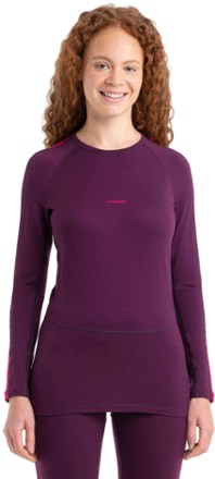 Icebreaker Women's 200 ZoneKnit Long-Sleeve Crewe Base Layer Top