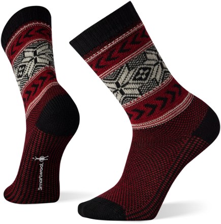 Everyday Snowflake Pattern Crew Socks - Men's