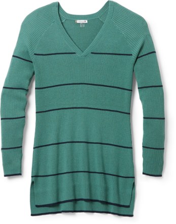 Shadow Pine Pointelle Stripe Tunic Sweater - Women's