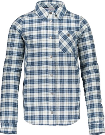Avery Flannel Insulated Shirt Jacket - Icy Mey Plaid - Girls'