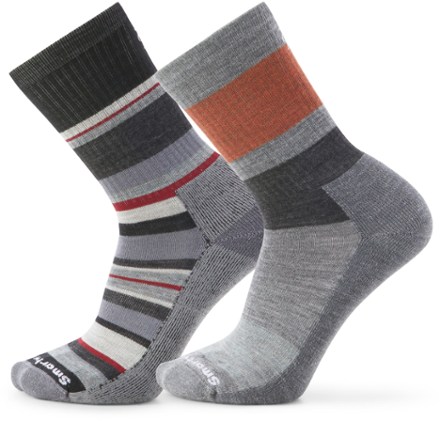 Everyday Blocked Stripe/Saturnsphere Crew Socks - Men's - 2 Pairs