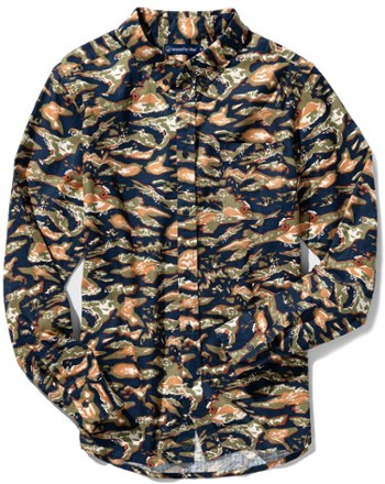 Hemp Printed Button-Down Shirt - Men's